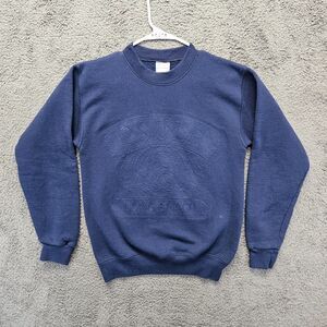 Santee Sweatshirt Mens Size Medium Blue Fleece Crewneck Pullover‎